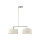 Livex Lighting 49292-91 Meridian 2-lumières 120W Nickel brossé Lustre