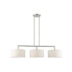 Livex Lighting 49293-91 Meridian 3-lumières 180W Nickel brossé Lustre