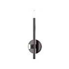 Livex Lighting Denmark 49341-46 60W 1-Lumière Chrome noir avec accents en nickel brossé Applique Murale