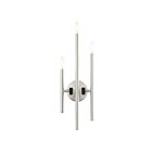 Livex Lighting Denmark 49343-91 180W 3-Lumières Nickel brossé avec accents noirs Applique Murale