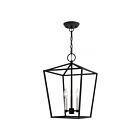 Livex Lighting 49433-04 Devonshire 3-lumières 180W Noir avec accents en nickel brossé Lustre