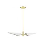 Livex Lighting 49492-12 Capistrano 2-lumières 120W Laiton satiné Lustre