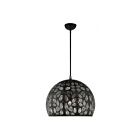 Livex Lighting 49544-04 Chantilly 3-Lumières 180W Noir avec accents de nickel brossé Suspendu