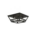 Livex Lighting Schofield 49560-04 2-Lumières 80W Noir avec accents de nickel brossé Plafonnier
