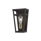 Livex Lighting Schofield 49567-07 40W 1-Lumière Bronze avec accents de laiton antique Applique Murale