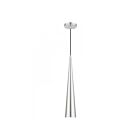 Livex Lighting 49631-66 Noho 1-Lumière 60W Aluminium brossé avec accents chromés polis Suspendu