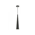 Livex Lighting 49631-68 Noho 1-Lumière 60W Noir brillant avec accents en chrome poli Suspendu