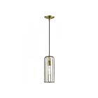 Livex Lighting 49713-01 Glenbrook 1-Lumière 60W Laiton antique Suspendu