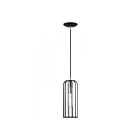 Livex Lighting 49713-04 Glenbrook 1-Lumière 60W Noir avec accents en nickel brossé Suspendu