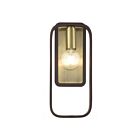 Livex Lighting Bergamo 49742-07 60W 1-Lumière Bronze avec accents de laiton antique Applique Murale