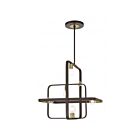 Livex Lighting 49745-07 Bergamo 6-lumières 360W Bronze avec accents en laiton antique Lustre