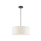 Livex Lighting 49802-92 Blossom 3-Lumières 180W Bronze anglais Suspendu