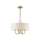 Livex Lighting 49804-01 Blossom 4-Lumières 240W Laiton antique Suspendu