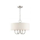 Livex Lighting 49804-91 Blossom 4-Lumières 240W Nickel brossé Suspendu