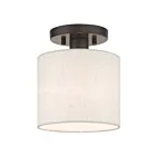 Livex Lighting Blossom 49807-92 1-Lumière 60W Bronze anglais Plafonnier Semi Encastré