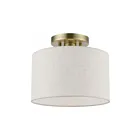 Livex Lighting Blossom 49808-01 1-Lumière 60W Laiton antique Plafonnier Semi Encastré
