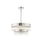 Livex Lighting 49825-91 Nowrich 7-lumières 410W Nickel brossé Lustre