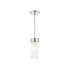 Livex Lighting 49829-91 Norwich 1-Lumière 100W Nickel brossé Suspendu