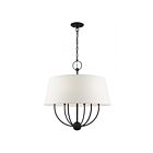 Livex Lighting 49846-04 Ridgecrest 6-Lumières 360W Noir Suspendu