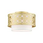 Livex Lighting Calinda 49862-33 1-Lumière 60W Or doux Plafonnier Semi Encastré
