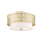 Livex Lighting Calinda 49863-33 3-Lumières 180W Or doux Plafonnier Semi Encastré