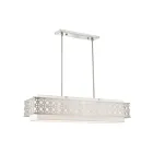 Livex Lighting 49868-91 Calinda 6-lumières 360W Nickel brossé Lustre