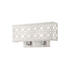 Livex Lighting Calinda 49877-91 80W 2-Lumières Nickel brossé Applique Murale
