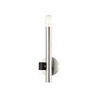 Livex Lighting Helsinki 49991-91 60W 1-Lumière Nickel brossé avec accents noirs Applique Murale