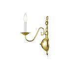 Livex Lighting Williamsburgh 5001-02 60W 1-Lumière Laiton poli Applique Murale