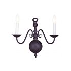 Livex Lighting Williamsburgh 5002-07 120W 2-Lumières Bronze Applique Murale