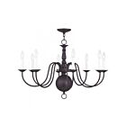 Livex Lighting 5007-07 Williamsburgh 8-lumières 480W Bronze Lustre