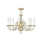 Livex Lighting 5008-02 Williamsburgh 8-lumières 480W Laiton poli Lustre