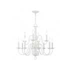 Livex Lighting 5012-03 Williamsburg 12-lumières 720W Blanc Lustre