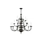 Livex Lighting 5019-07 Williamsburgh 20-lumières 800W Bronze Lustre