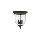 Livex Lighting Legacy 5021-07 3-Lumières 120W Bronze Plafonnier Semi Encastré