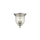 Livex Lighting Legacy 5021-91 3-Lumières 120W Nickel brossé Plafonnier Semi Encastré