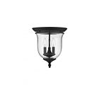 Livex Lighting Legacy 5024-04 3-Lumières 120W Noir Plafonnier Semi Encastré