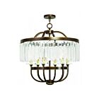 Livex Lighting 50546-64 Ashton 6-lumières 360W Bronze Palacial appliqué à la main Lustre
