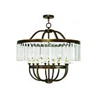 Livex Lighting 50548-64 Ashton 8-lumières 480W Bronze Palacial appliqué à la main Lustre