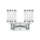 Livex Lighting 50562-91 Grammercy 2-Lights 120W Nickel brossé Luminaire de vanité