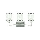 Livex Lighting 50563-91 Grammercy 3-Lights 180W Nickel brossé Luminaire de vanité