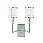Livex Lighting Grammercy 50572-91 120W 2-Lumières Nickel brossé Applique Murale