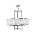 Livex Lighting 50576-91 Grammercy 6-lumières 360W Nickel brossé Lustre