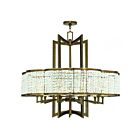 Livex Lighting 50579-64 Grammercy 10-lumières 600W Bronze Palacial appliqué à la main Lustre