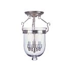 Livex Lighting Jefferson 5061-35 3-Lumières 180W Nickel poli Plafonnier Semi Encastré