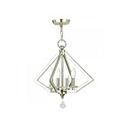 Livex Lighting 50664-35 Diamond 4-lumières 240W Nickel poli Lustre