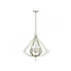 Livex Lighting 50666-35 Diamond 6-lumières 360W Nickel poli Lustre