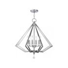 Livex Lighting 50666-91 Diamond 6-lumières 360W Nickel brossé Lustre