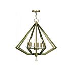 Livex Lighting 50668-01 Diamond 8-lumières 480W Laiton antique Lustre