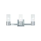 Livex Lighting 50683-05 Midtown 3-Lights 180W Chrome poli Luminaire de vanité
